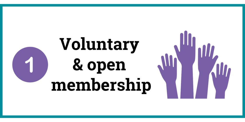 1. Voluntary and open membership